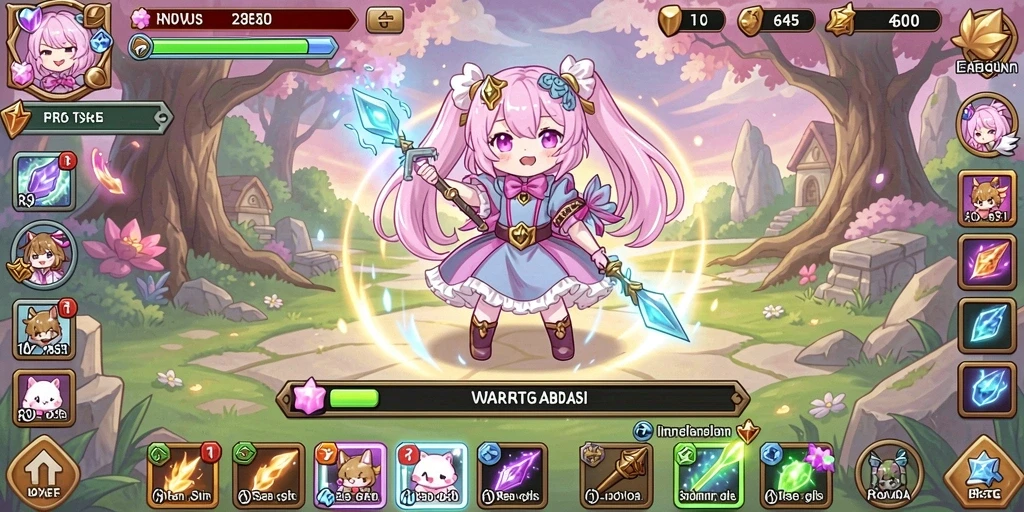 Tampilan awal game yang memukau dan mengundang.