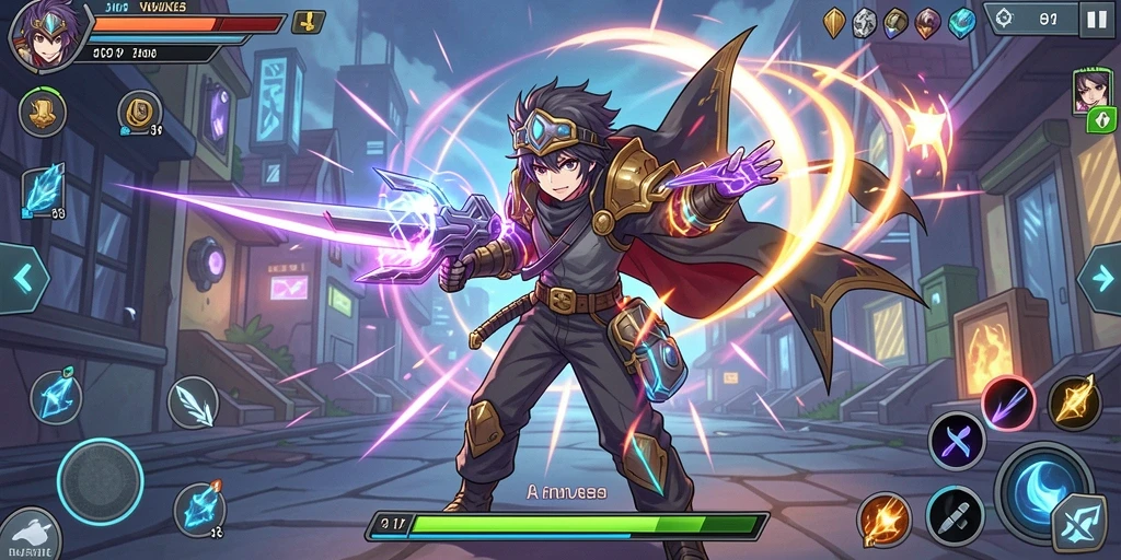 Tampilan awal game dengan desain yang menarik.