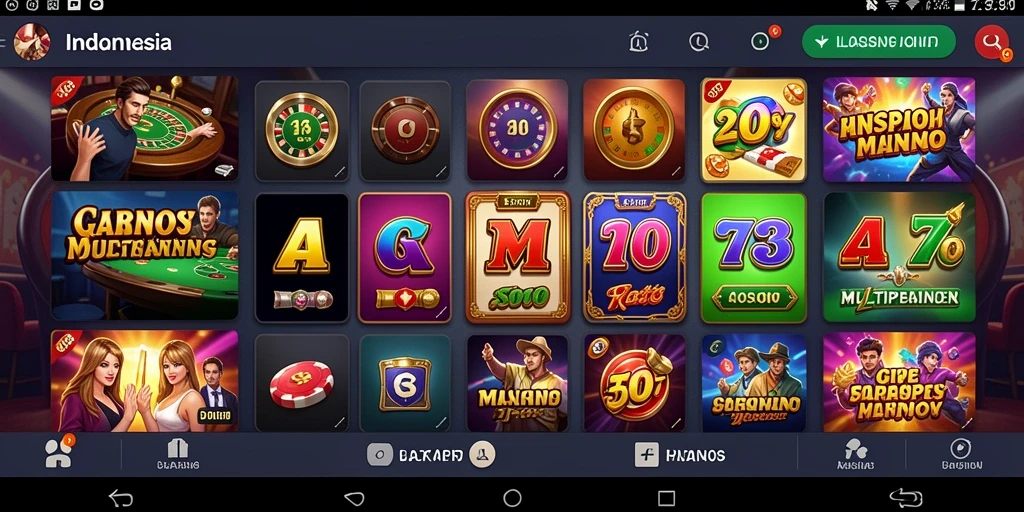 Tampilan awal game yang menarik dan penuh warna.