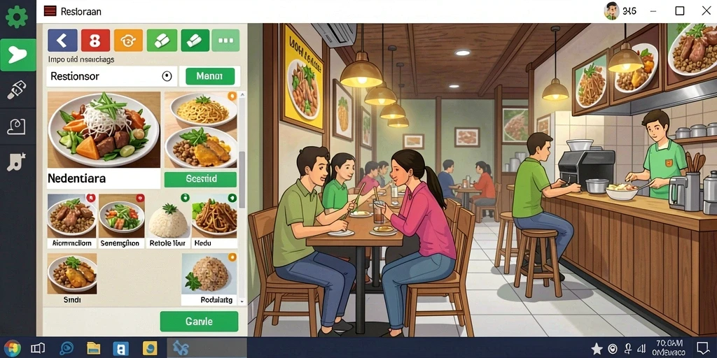 Tampilan antarmuka yang mudah dipahami dan menarik.