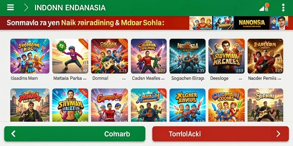 Gambaran awal permainan yang menarik dan interaktif.