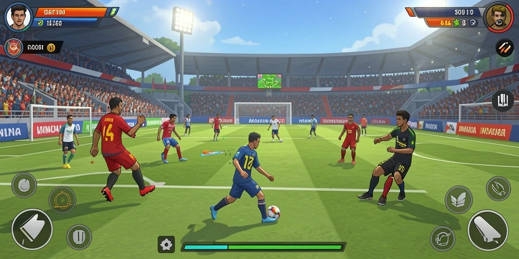 Tangkapan layar menampilkan grafik yang menawan dalam game.