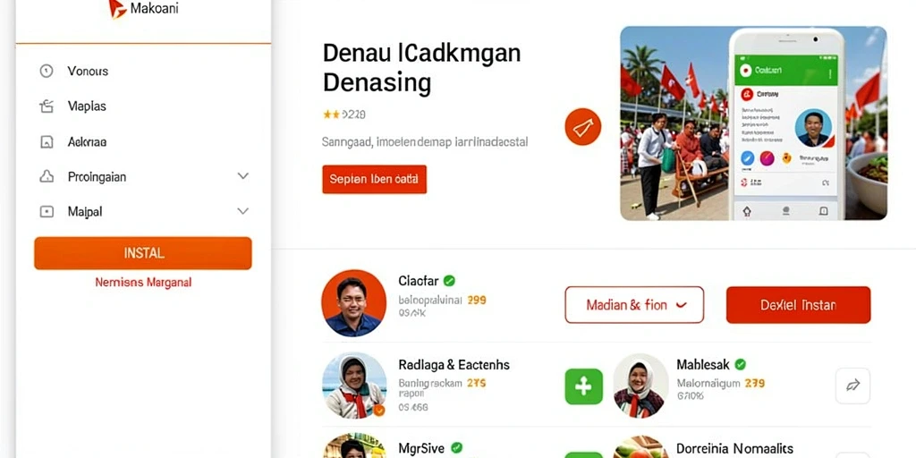 Tampilan antarmuka yang user-friendly.